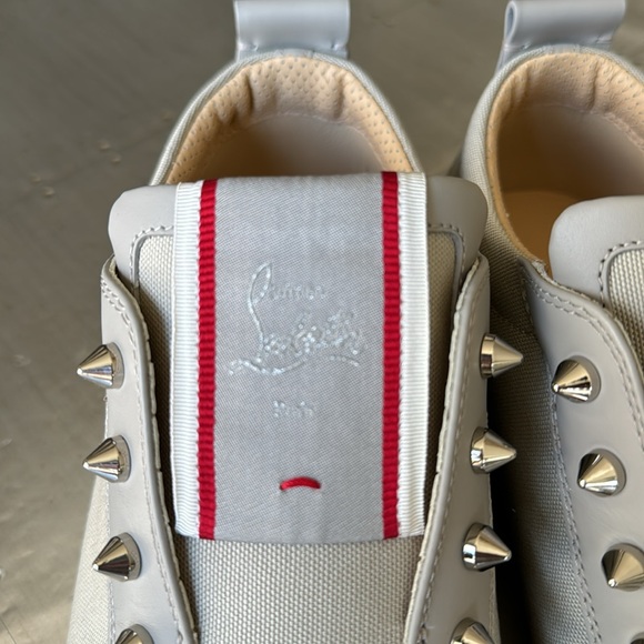 Christian Louboutin f.a.v. Fav fique sneaker vontade flat goose gray grey sz 45 main image 13